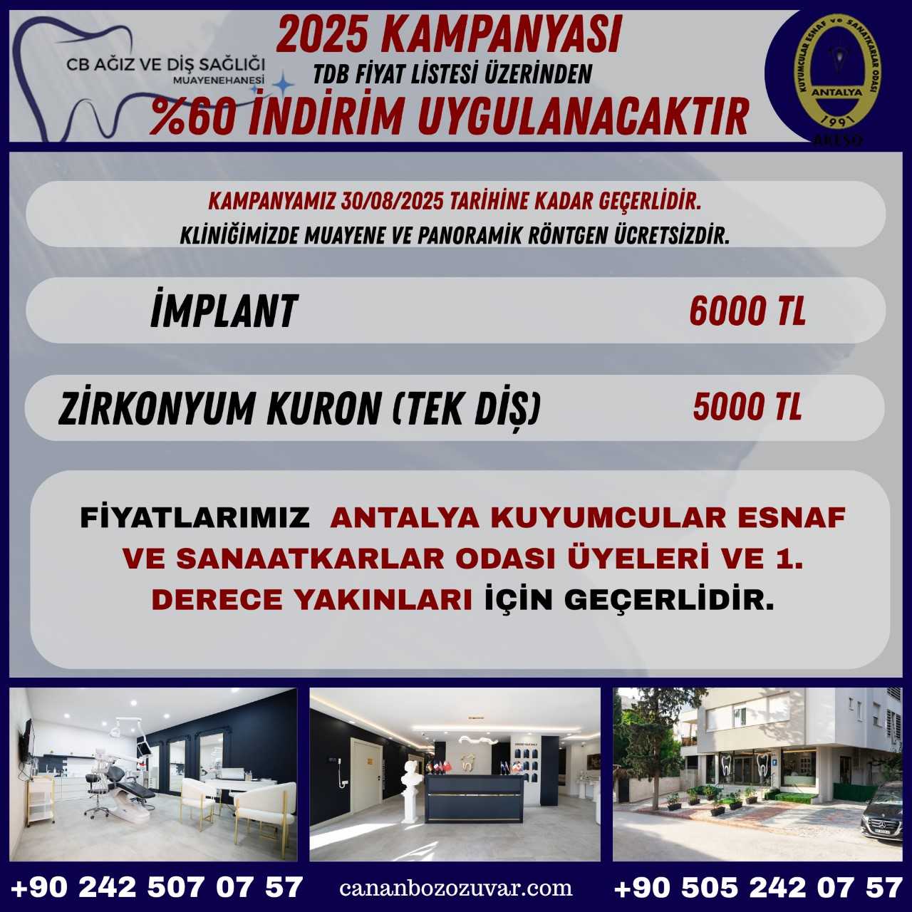 CB AĞIZ VE DİŞ SAĞLIĞI KLİNİĞİ İLE YAPTIĞIMIZ PRTOKOL